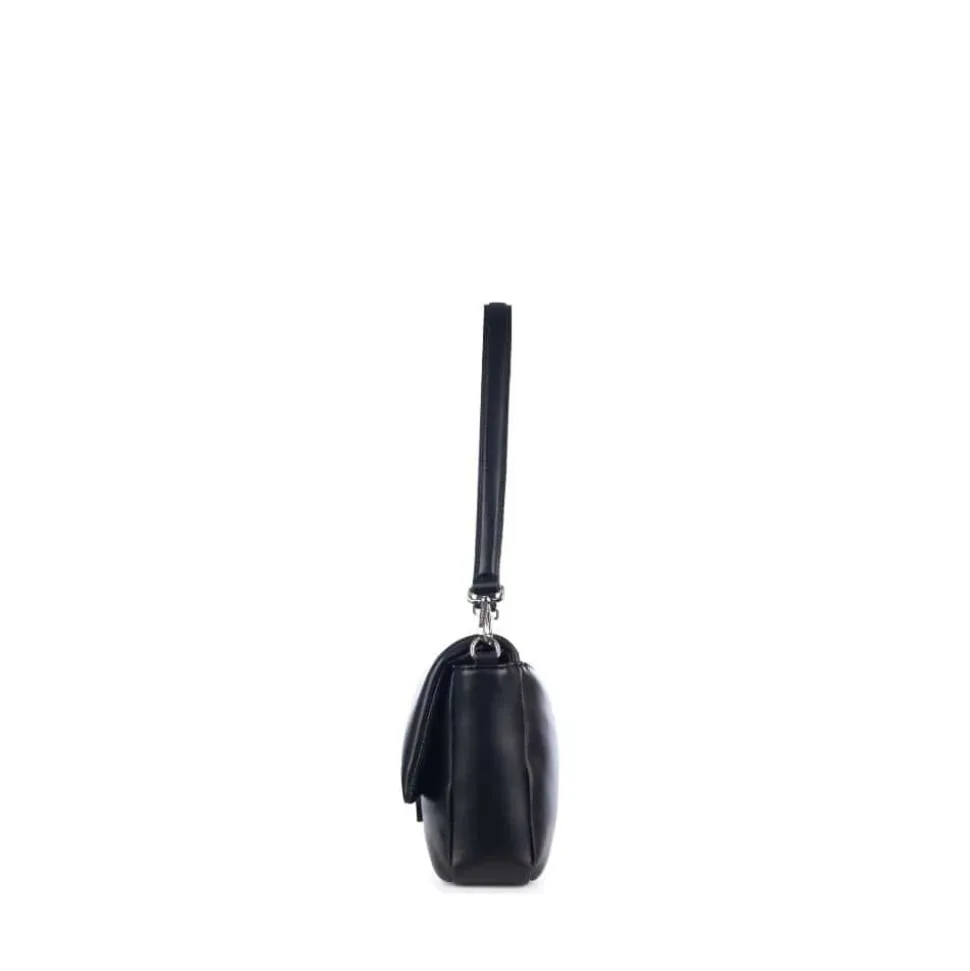 Le Mallow - Sac à main 2-en-1 en cuir vegan noir