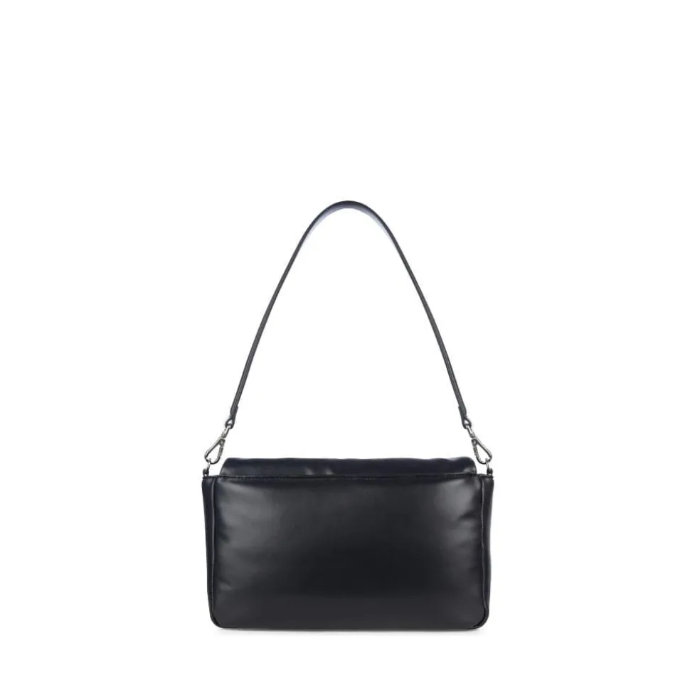 Le Mallow - Sac à main 2-en-1 en cuir vegan noir