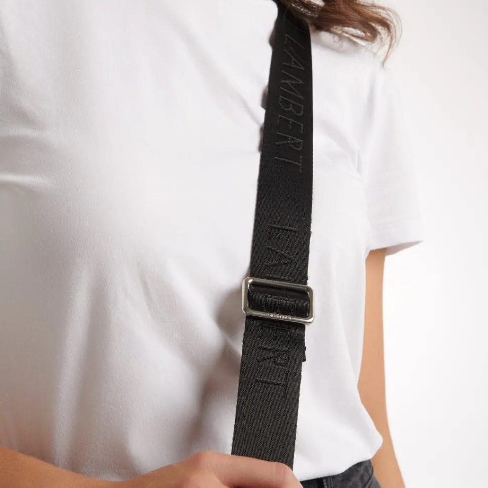 Le Mallow - Sac à main 2-en-1 en cuir vegan noir