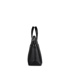 Le Malorie - Mallette 2-en-1 en cuir vegan noir recyclé