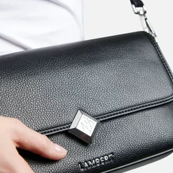Le Mathilda - Sac à main 2-en-1 en cuir vegan noir
