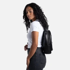 Le Maude - Sac à dos 3-en-1 en cuir vegan noir