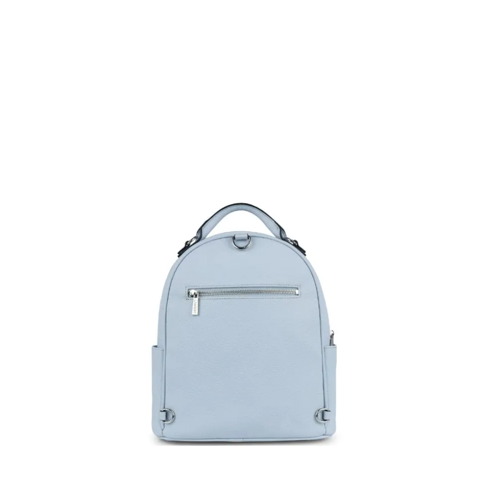 Le Maude - Sac à dos 3-en-1 en cuir vegan azure