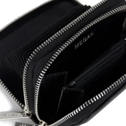 Le Megan - Portefeuille en cuir vegan noir