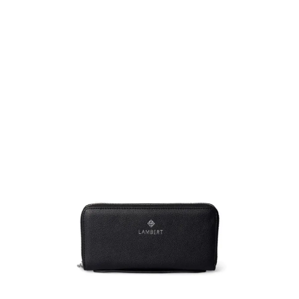Le Meli - Portefeuille en cuir vegan noir