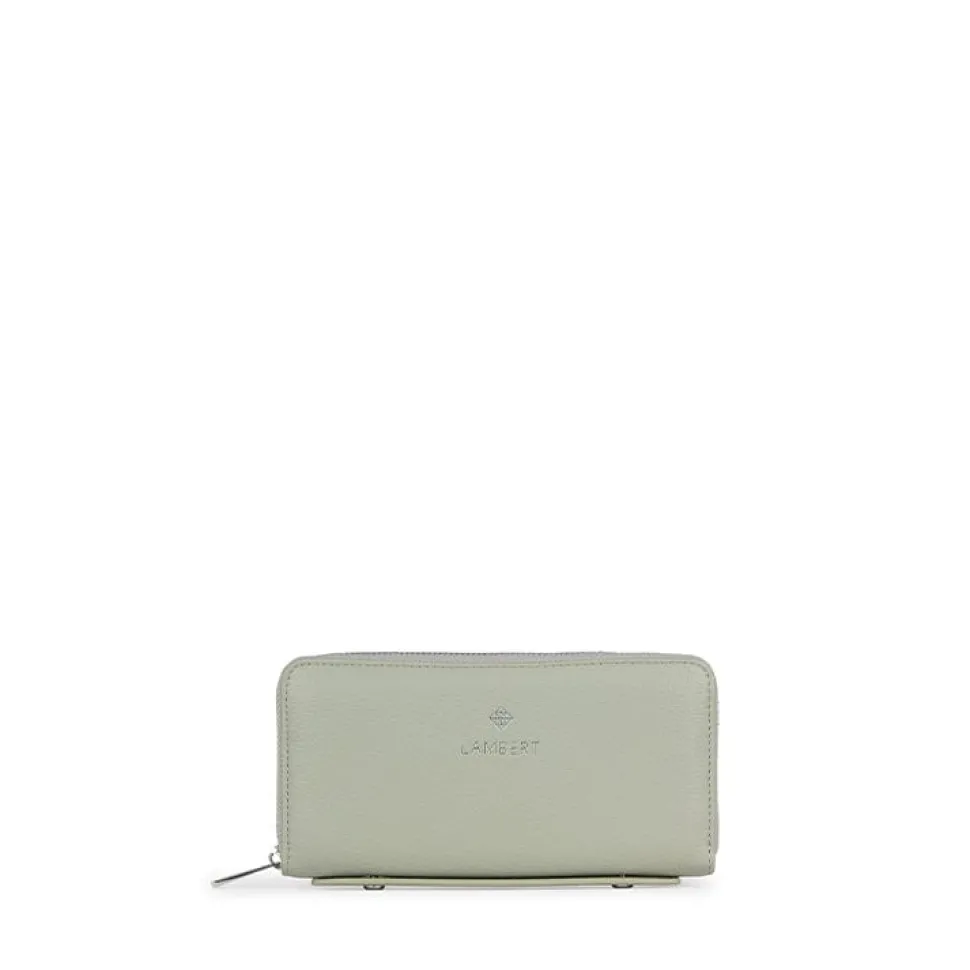 Le Meli - Portefeuille en cuir vegan sage