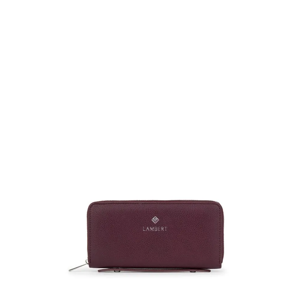 Le Meli - Portefeuille en cuir vegan cabernet