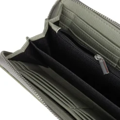 Le Meli - Portefeuille en cuir vegan sage