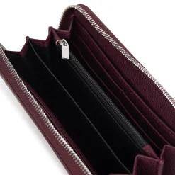 Le Meli - Portefeuille en cuir vegan cabernet