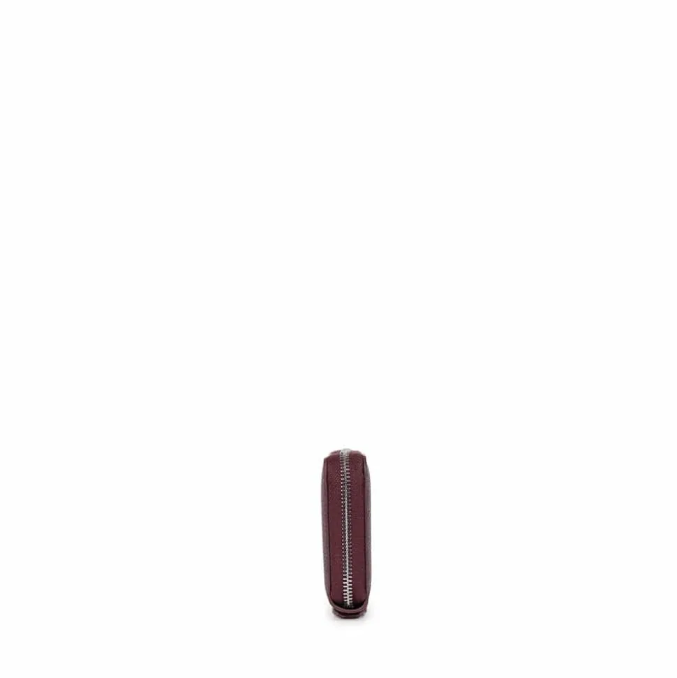 Le Meli - Portefeuille en cuir vegan cabernet
