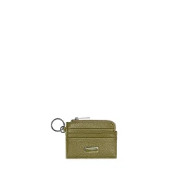 Le Melody - Porte-cartes en cuir vegan olive