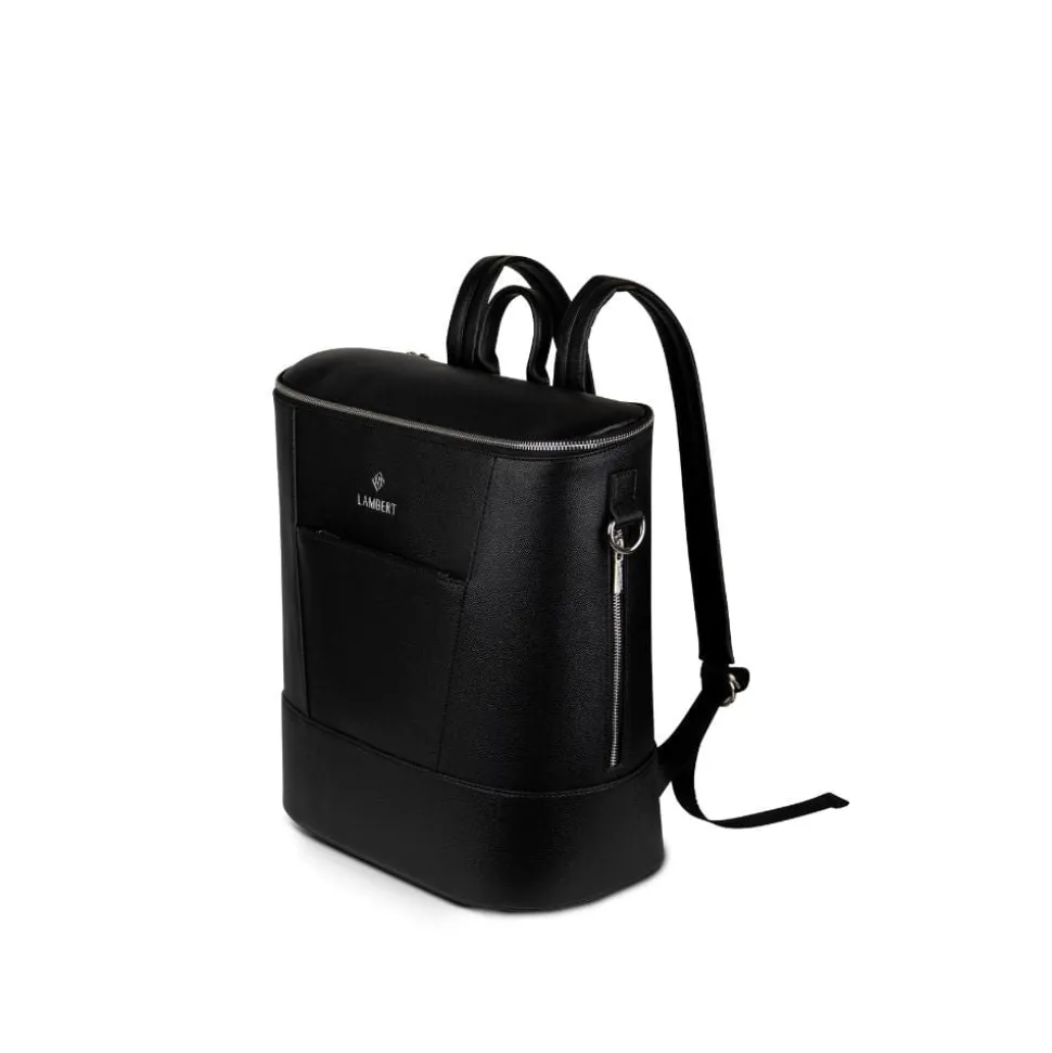 Le Mia - Sac à couches en cuir vegan noir