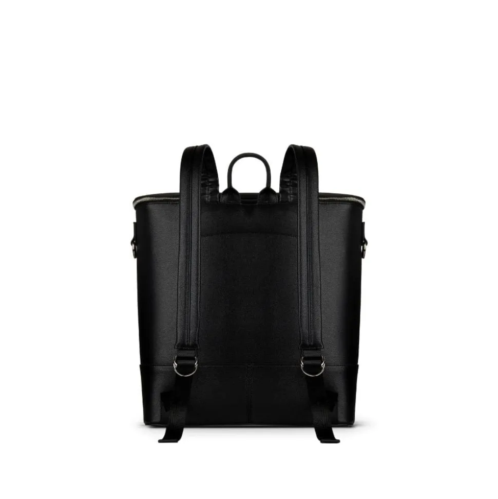 Le Mia - Sac à couches en cuir vegan noir