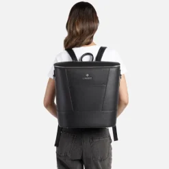 Le Mia - Sac à couches en cuir vegan noir