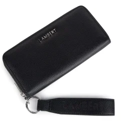 Le Mina - Portefeuille en cuir vegan noir