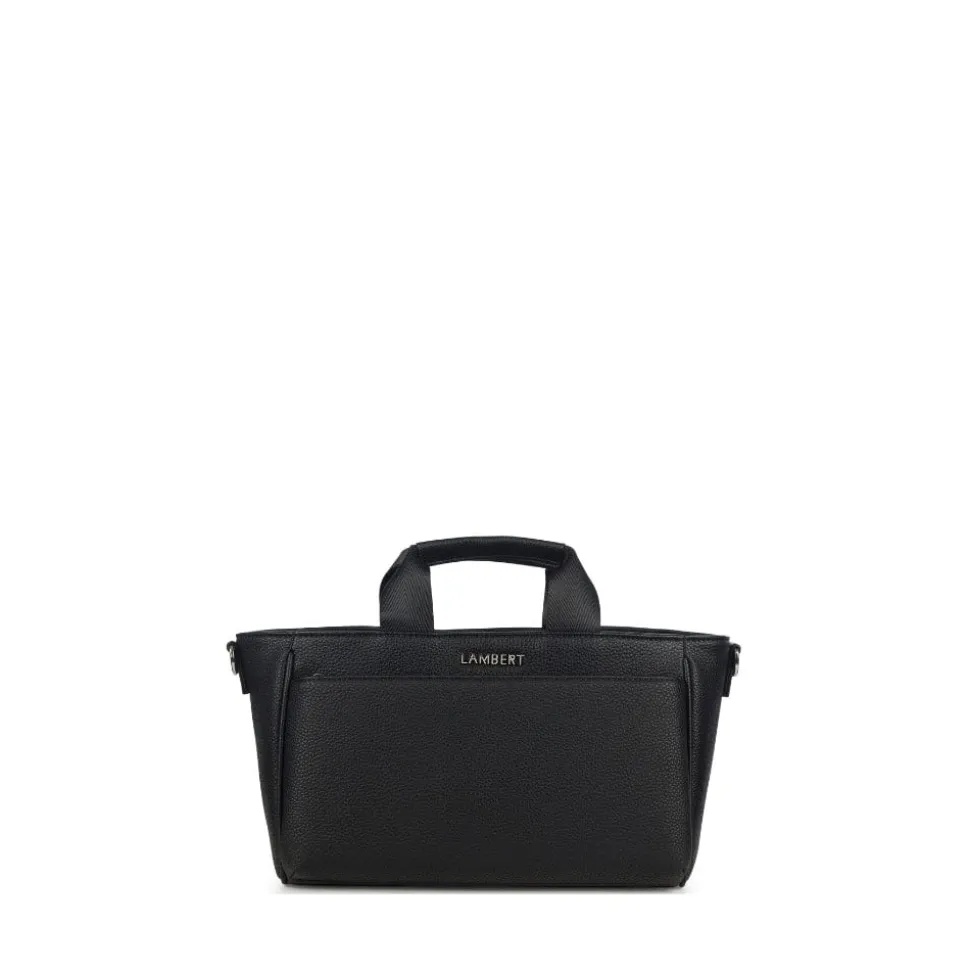 Le Nala - Sac à couches en cuir vegan noir recyclé