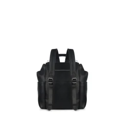Le Nala - Sac à couches en cuir vegan noir recyclé