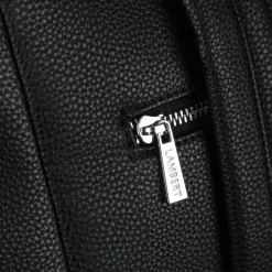 Le Nala - Sac à couches en cuir vegan noir recyclé
