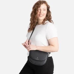 Le Naomi - Sac à main 2-en-1 en cuir vegan noir