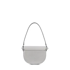 Le Naomi - Sac à main 2-en-1 en cuir vegan croco granite