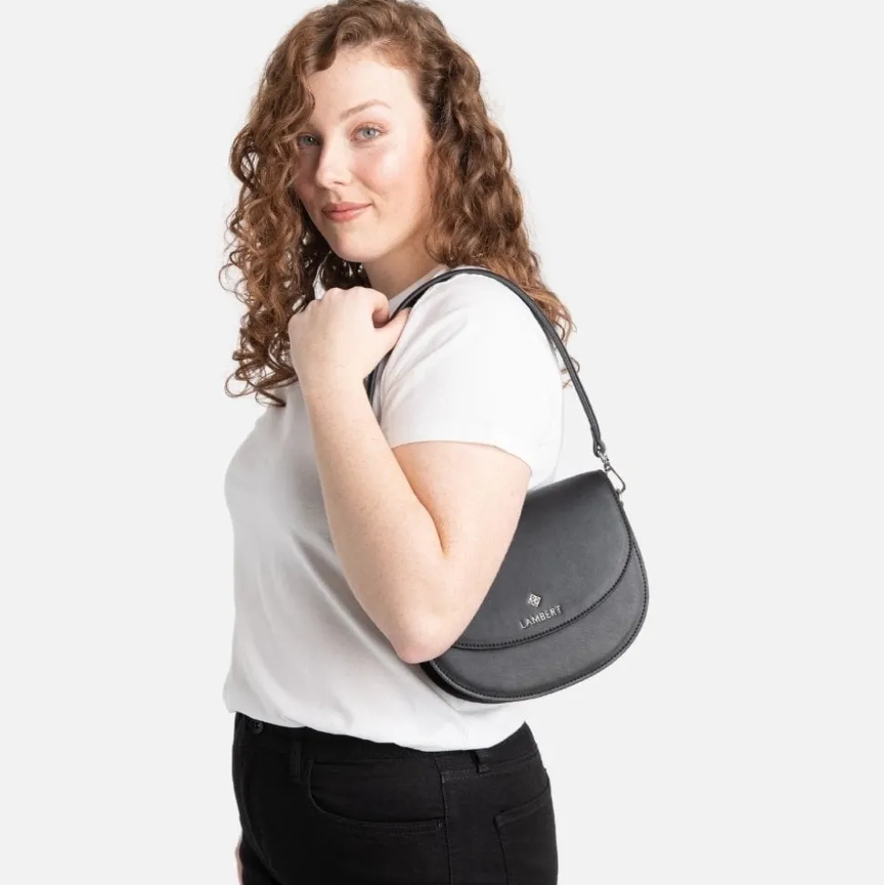 Le Naomi - Sac à main 2-en-1 en cuir vegan noir