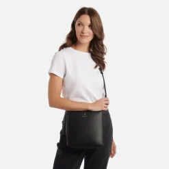 Le Natalia - Sac bandoulière en cuir vegan noir