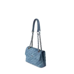Le Penelope - Sac à main 2-en-1 en cuir vegan denim