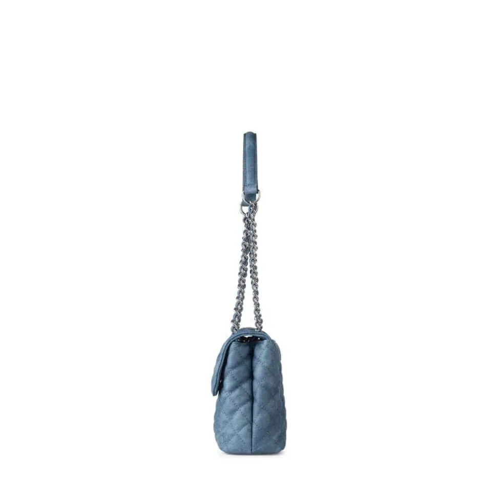 Le Penelope - Sac à main 2-en-1 en cuir vegan denim