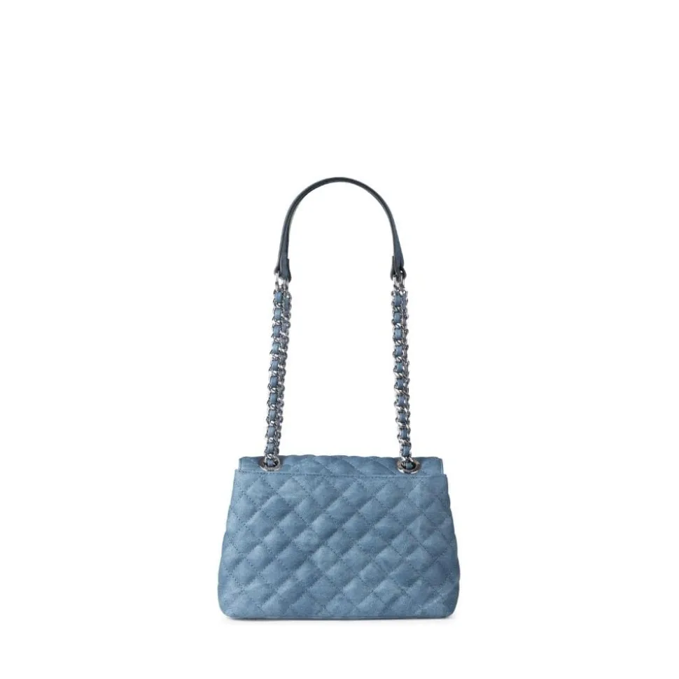 Le Penelope - Sac à main 2-en-1 en cuir vegan denim