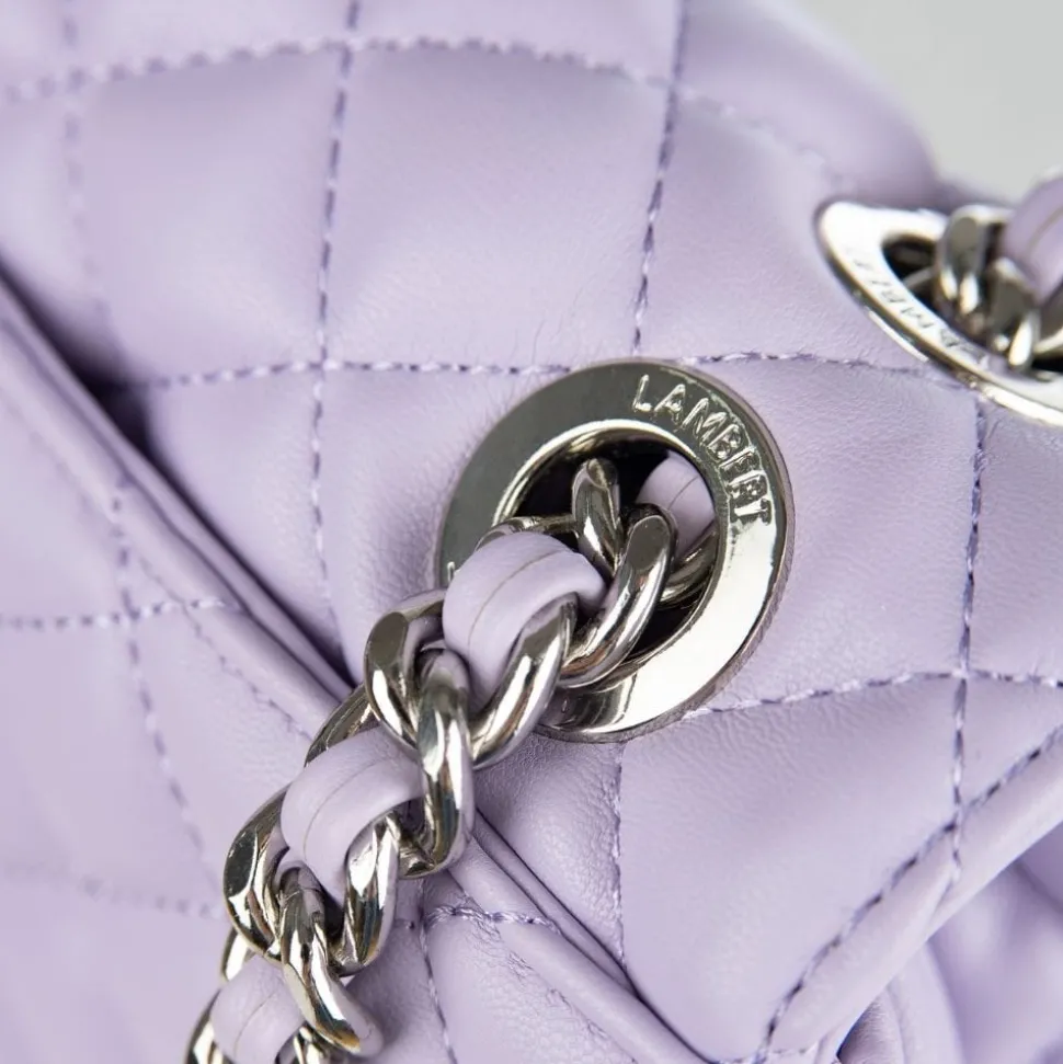 Le Penelope - Sac à main 2-en-1 en cuir vegan lavender