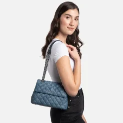 Le Penelope - Sac à main 2-en-1 en cuir vegan denim