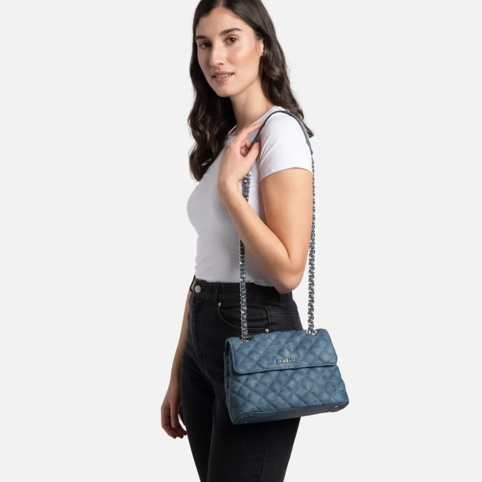 Le Penelope - Sac à main 2-en-1 en cuir vegan denim
