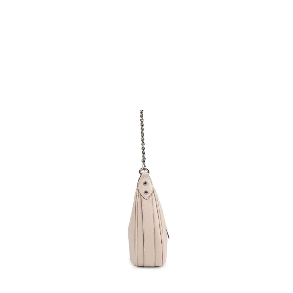 Le Rachel - Sac à main 2-en-1 en cuir vegan amande