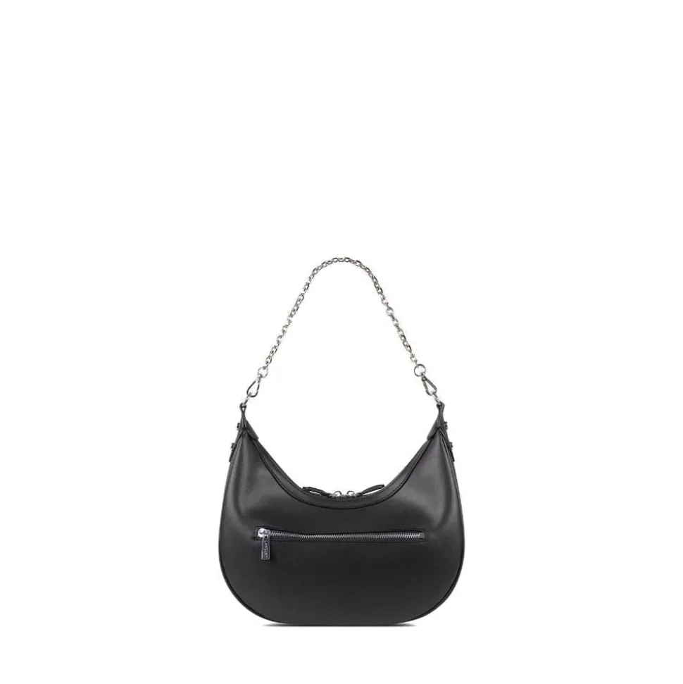 Le Rachel - Sac à main 2-en-1 en cuir vegan noir