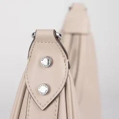 Le Rachel - Sac à main 2-en-1 en cuir vegan amande