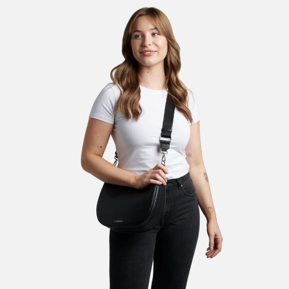 Le Rachel - Sac à main 2-en-1 en cuir vegan noir