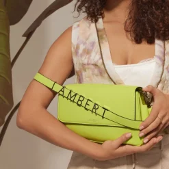 Le Sam - Sac à main 2-en-1 en cuir vegan limoncello