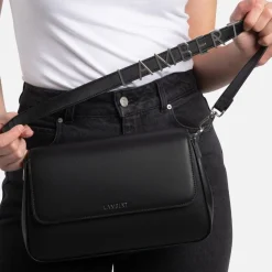 Le Sam - Sac à main 2-en-1 en cuir vegan noir