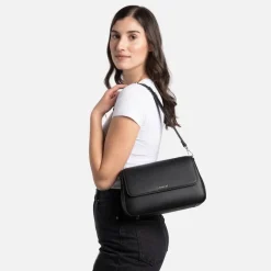 Le Sam - Sac à main 2-en-1 en cuir vegan noir
