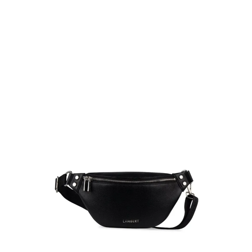 Le Sarah - Sac banane en cuir vegan noir recyclé