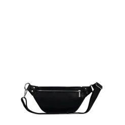 Le Sarah - Sac banane en cuir vegan noir recyclé