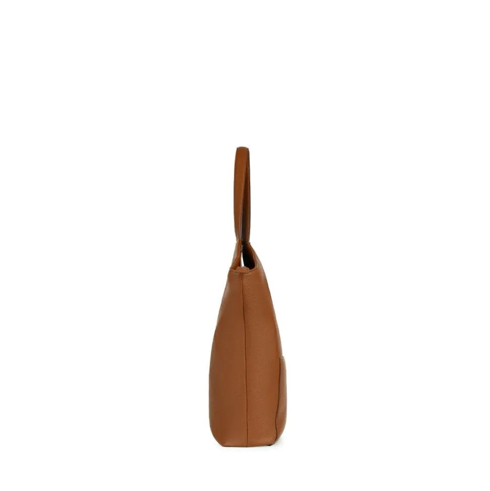 Le Sheila - Sac fourre-tout en cuir vegan affogato