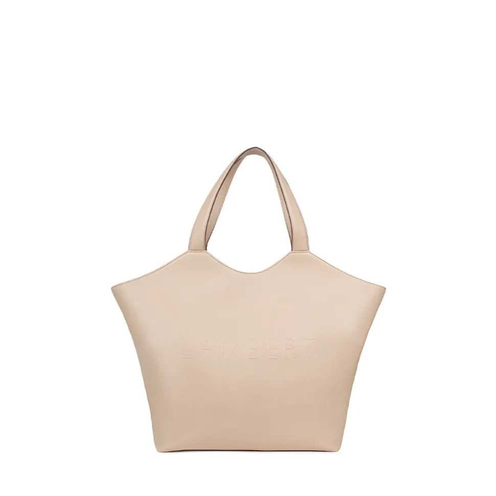 Le Sheila - Sac fourre-tout en cuir vegan amande