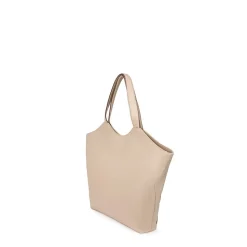 Le Sheila - Sac fourre-tout en cuir vegan amande