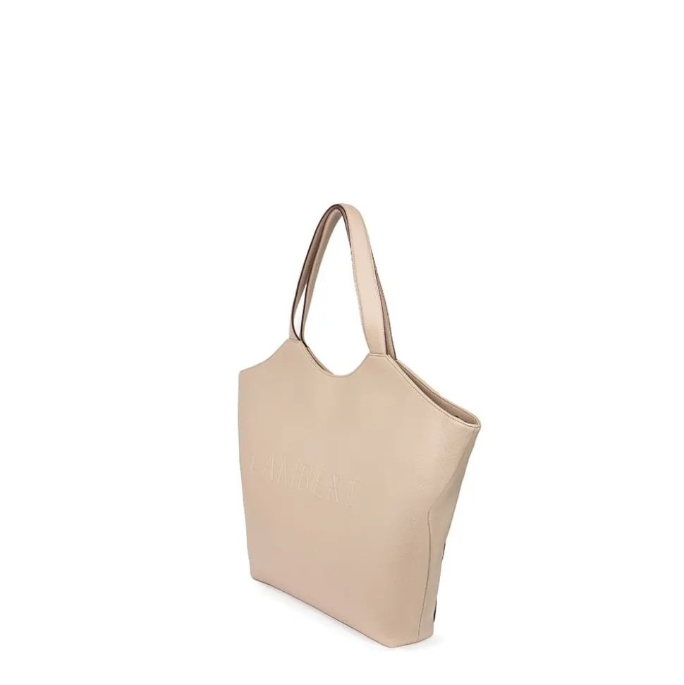 Le Sheila - Sac fourre-tout en cuir vegan amande