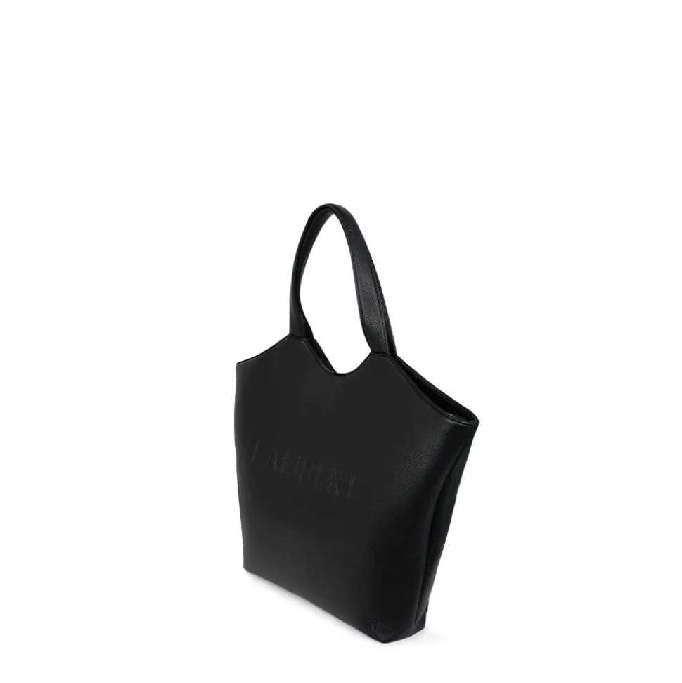 Le Sheila - Sac fourre-tout en cuir vegan noir