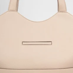 Le Sheila - Sac fourre-tout en cuir vegan amande