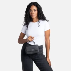 Le Simone - Sac à main en cuir vegan noir