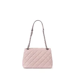 Le Sofia - Sac à main 2-en-1 matelassé en cuir vegan dusty pink