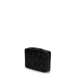Le Tasha- Trousse à bijoux en cuir vegan noire